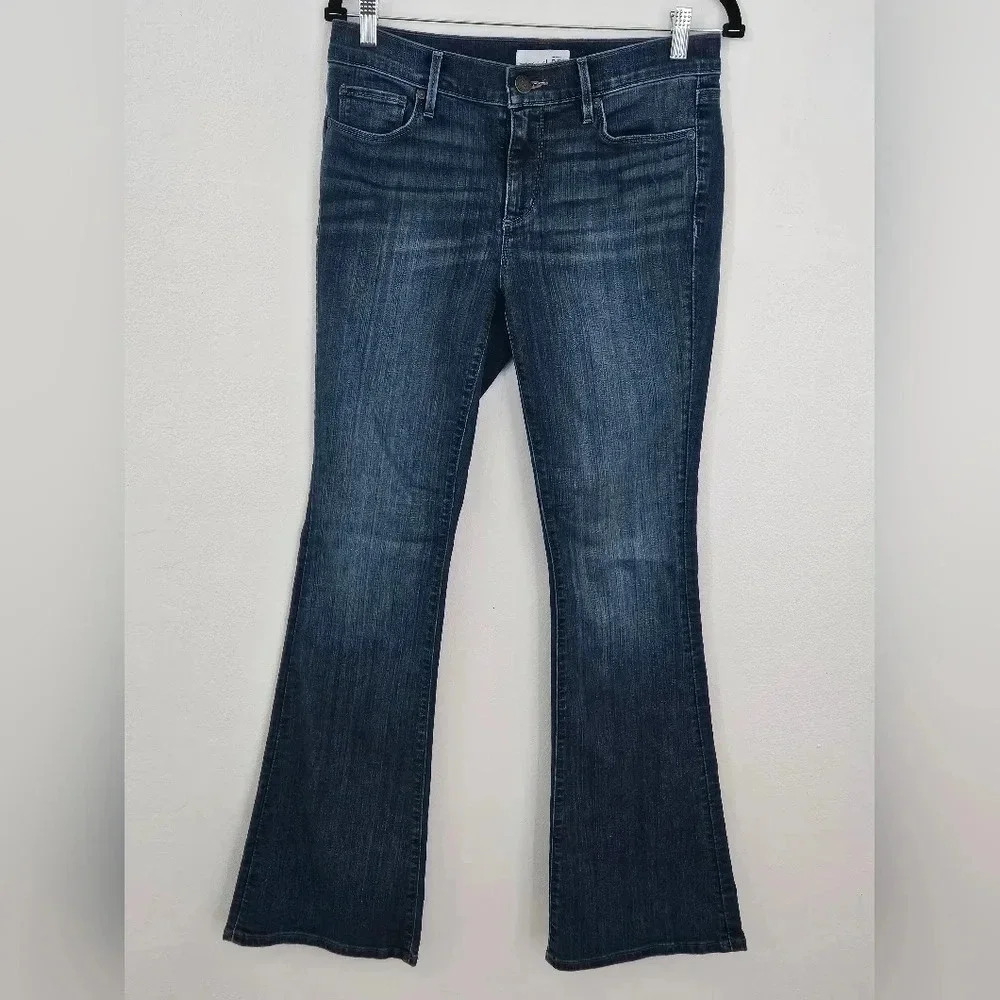 ANN TAYLOR LOFT Flare Jeans Dark Wash Denim Bootcut Size 6 28